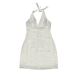 BCBGMaxazria, New, White Hatler Top Minidress, Size 8, KB426